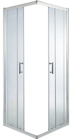 Porte De Douche|Cooke & Lewis Portes de douche angle droit Onega transparent 80 x 80 cm