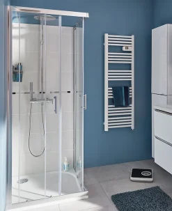 Porte De Douche|Cooke & Lewis Portes de douche angle droit Onega transparent 80 x 80 cm