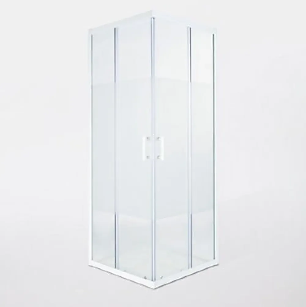 Porte De Douche|Cooke & Lewis Portes de douche angle droit Onega sérigraphié 80 x 80 cm