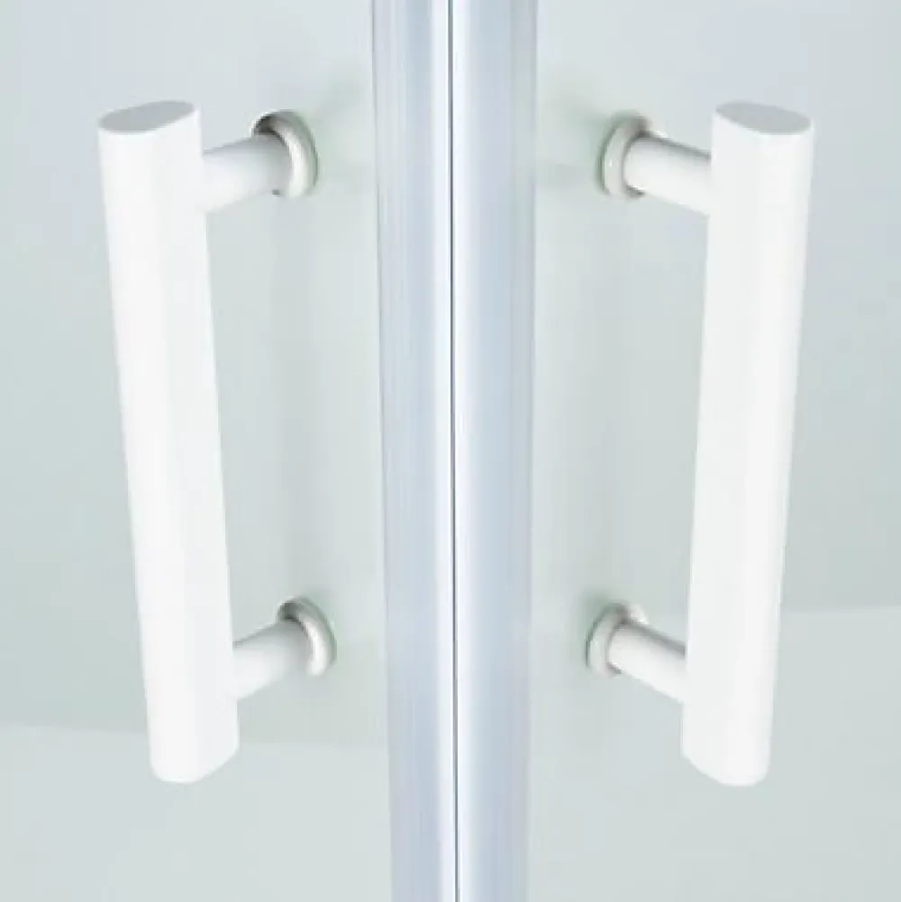 Porte De Douche|Cooke & Lewis Portes de douche angle droit Onega sérigraphié 80 x 80 cm