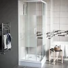 Porte De Douche|Cooke & Lewis Portes de douche angle droit Onega sérigraphié 70 x 70 cm