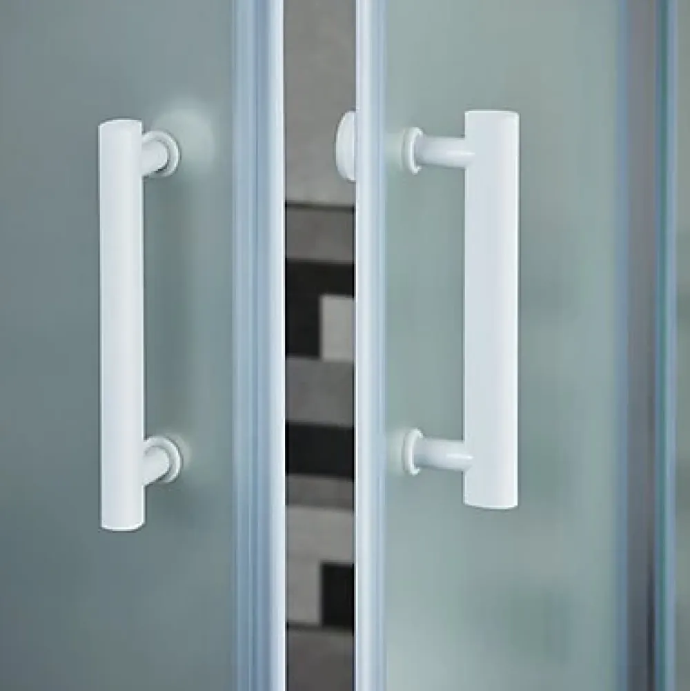 Porte De Douche|Cooke & Lewis Portes de douche angle droit Onega sérigraphié 70 x 70 cm