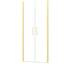 Porte De Douche|Galedo Portes de douche battantes 90 x 200 cm, profilés doré brossé, Saloon