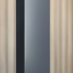 Schulte Portes de douche battantes en niche 90 x 200 cm, verre anticalcaire, profilé noir mat, Impériale Trend 2.0