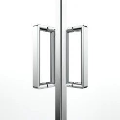 Porte De Douche|GoodHome Portes de douche coulissantes accès d'angle l.80 x L.80 x H.195 cm, verre transparent, profilés alu chrome, Ledava