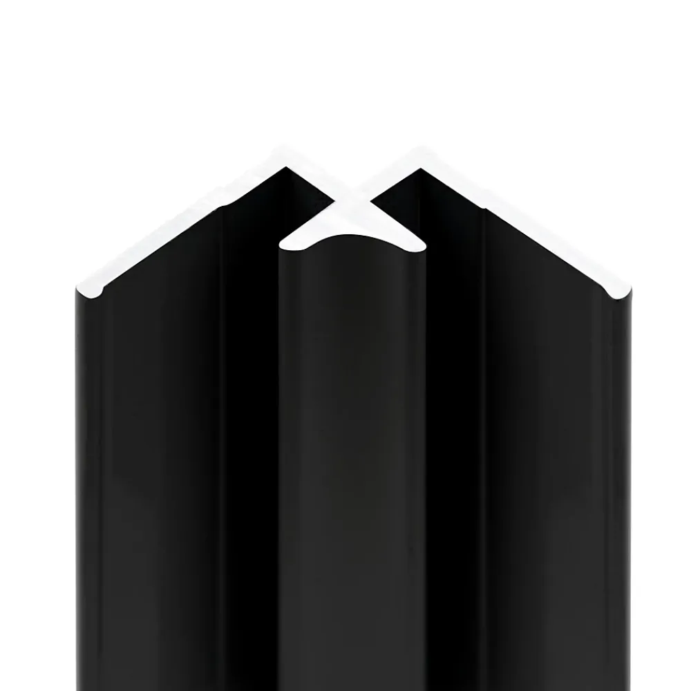 Schulte Profilé d'angle intérieur pour panneaux muraux DécoDesign noir