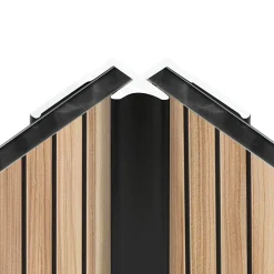 Schulte Profilé d'angle intérieur pour panneaux muraux DécoDesign noir