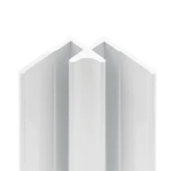 Panneau Mural De Salle De Bains|Schulte Profilé d'angle intérieur pour panneaux muraux DécoDesign, blanc