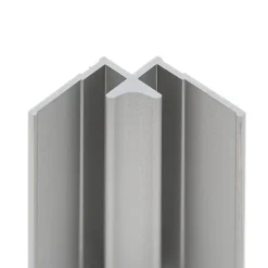 Panneau Mural De Salle De Bains|Schulte Profilé d'angle intérieur pour panneaux muraux DécoDesign, alu argenté