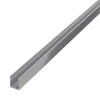 Panneau Mural De Salle De Bains|Ilcom Profil de douche LM en acier inoxydable Argent satiné - 11mm x 2440mm x 0,65 ep.