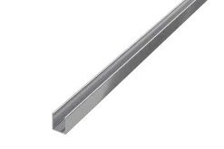 Panneau Mural De Salle De Bains|Ilcom Profil de douche LM en acier inoxydable Argent satiné - 11mm x 2440mm x 0,65 ep.