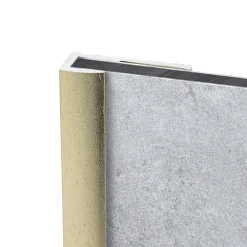 Schulte Profilé de finition + 1 profilé d'angle intérieur H.210 x l.1,7 cm, aluminium, or mat, decodesign vendu par 2