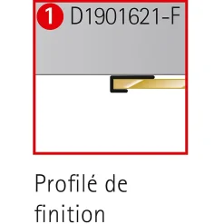 Schulte Profilé de fintion pour panneaux muraux DécoDesign, blanc