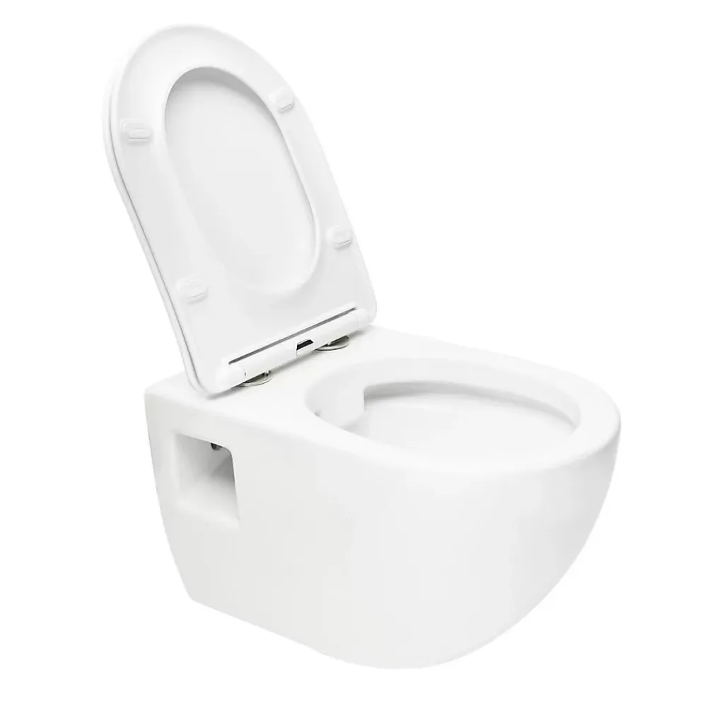 Wc Suspendu|Swiss Aqua Technologies Project WC suspendu sans bride avec abatant softclose, blanc (SATWCPRO010RREXP)