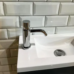 Essebagno Push robinet lave mains chrome eau froide Cilindro