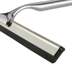 GoodHome Raclette pour parois de douche et vitres argenté acier inoxydable L.25 x l.17cm