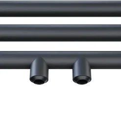 Sèche-Serviettes Mixte|Sirhona Radiateur à eau chaude Salle de bain Sèche-serviettes 1600x400x30mm - Vertical - Gris