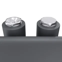 Sèche-Serviettes Mixte|Sirhona Radiateur à eau chaude Salle de bain Sèche-serviettes 1000x400x62mm - Vertical -Gris
