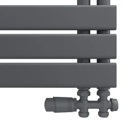 Sèche-Serviettes Mixte|Sirhona Radiateur à eau chaude Salle de bain Sèche-serviettes 1000x400x62mm - Vertical -Gris