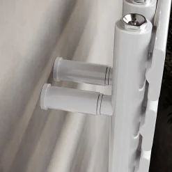 Sirhona Radiateur à eau chaude Salle de bain Sèche-serviettes 760x400x62mm - Vertical -Blanc