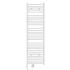 Sèche-Serviettes Mixte|Luxebath Radiateur avec Élément Chauffant Électrique 1200W - 500 x 1800 mm - Blanc - Connexion Latéral