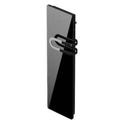 Sèche-Serviettes Soufflant|Intuis Radiateur connecté 700W + Soufferie 800W Verre massif Noir astrakan CAMPAVER BAINS Nativ - - K165125