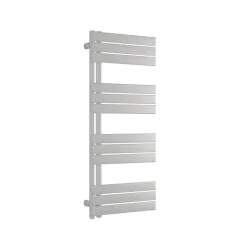 Bernstein Radiateur de salle de bain design, Sèche serviette esthétique - 120x50cm - G12 - Blanc