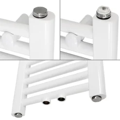 Luxebath Radiateur de Salle de Bain Design Sahara, 300 x 1800 mm, Blanc, Forme Droit