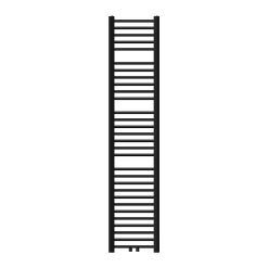 Luxebath Radiateur de Salle de Bain Design Sahara, 300 x 1800 mm, Noir Mat, Forme Droit