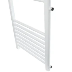 Luxebath Radiateur de Salle de Bain, 600 x 1200 mm, en Acier, Blanc, Forme Droite