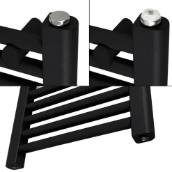 Luxebath Radiateur de salle de bain Sahara 500x1200 mm noir mat droit