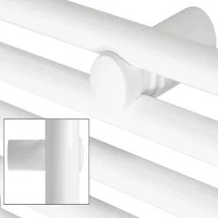 Luxebath Radiateur de Salle de Bain Design Sahara, 400 x 1200 mm, Blanc, Forme Courbé