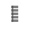 Luxebath Radiateur de Salle de Bain Design Iron EM, 500 x 1200 mm, Anthracite, en Acier Revêtu par Poudre