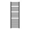 Sèche-Serviettes Mixte|Luxebath Radiateur de Salle de Bain Design Sahara, 600 x 1800 mm, Noir Mat, Forme Droite