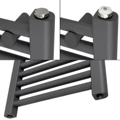 Luxebath Radiateur de Salle de Bain Design Sahara, 400x1500 mm, Anthracite, Forme Droite