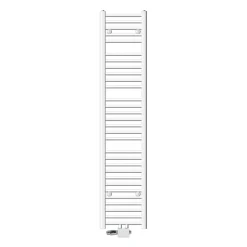 Sèche-Serviettes Mixte|Luxebath Radiateur de Salle de Bain - 300 x 1800 mm - Blanc - Droit avec Raccordement Central