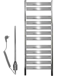 Sèche-Serviettes Mixte|ECD Germany Radiateur de Salle de Bain Tharr 500x950 mm Chromé
