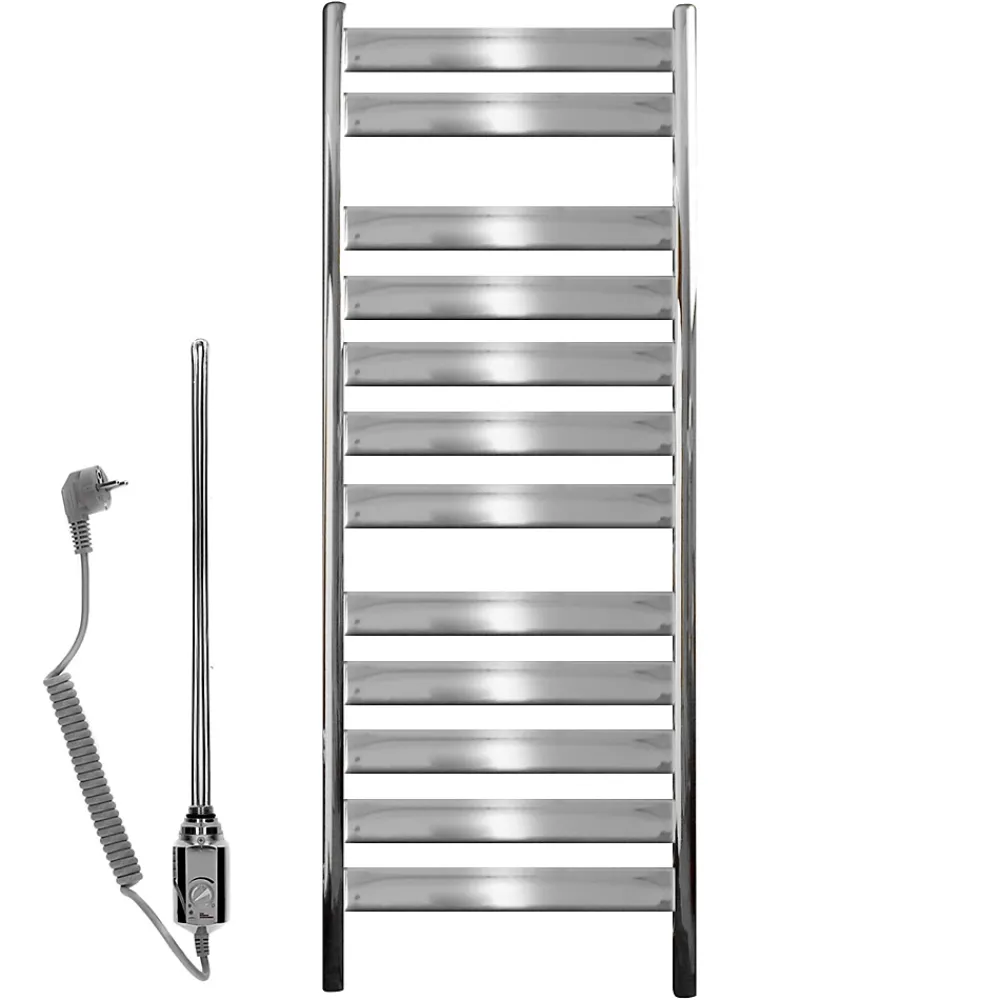 Sèche-Serviettes Mixte|ECD Germany Radiateur de Salle de Bain Tharr 500x950 mm Chromé