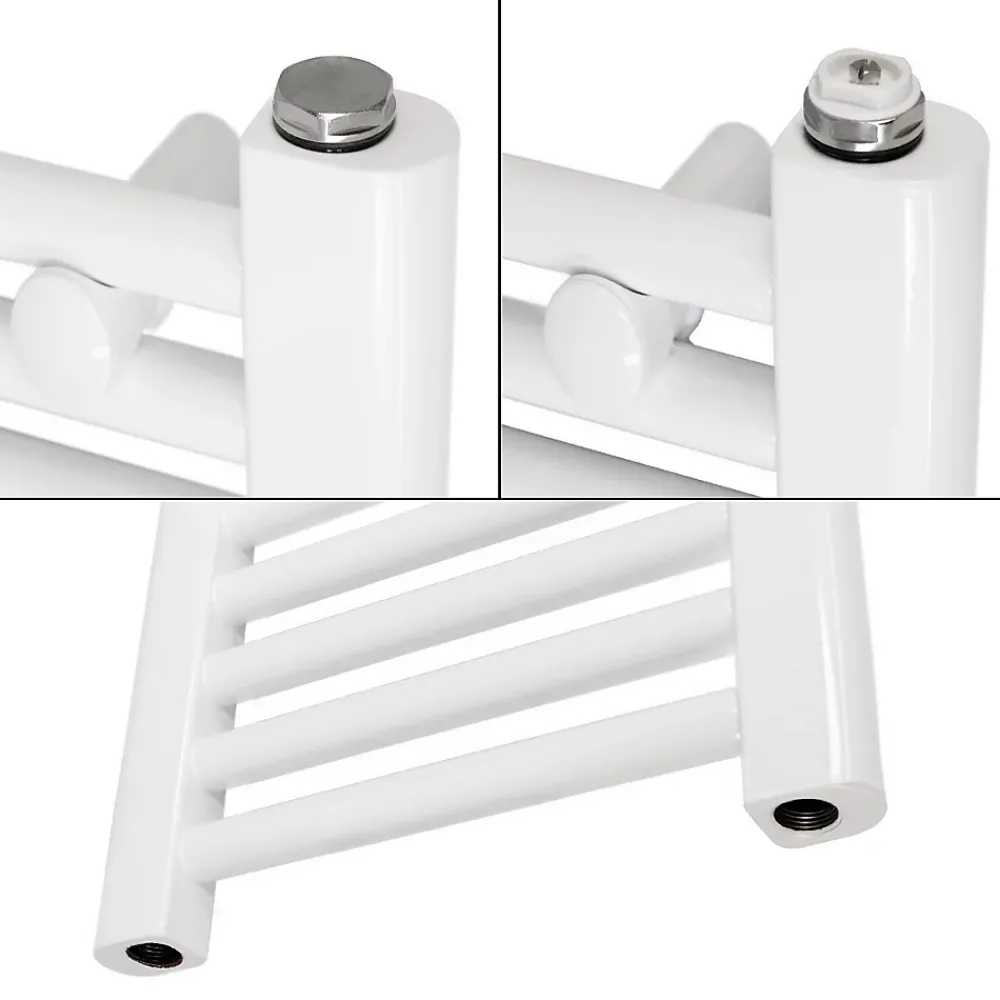 Luxebath Radiateur de Salle de Bain Design Sahara, 600 x 1800 mm, Blanc, Forme Droite