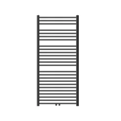 Sèche-Serviettes Eau Chaude|Luxebath Radiateur Design Sahara Non Électrique - 750 x 1500 mm - Anthracite - Connexion Central - sans Kit de Raccordement - Forme Courbé
