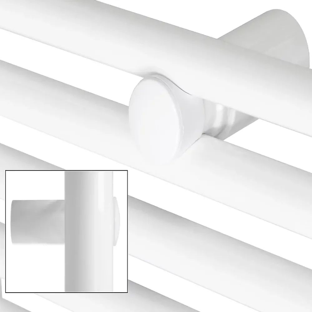 Luxebath Radiateur Design Sahara Non Electrique - 500 x 1800 mm - Blanc - Connexion Central - sans Kit de Raccordement - Forme Droit