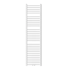 Sèche-Serviettes Eau Chaude|Luxebath Radiateur Design Sahara Non Electrique - 400 x 1800 mm - Blanc - Connexion Central - sans Kit de Raccordement - Forme Courbé