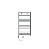 Sèche-Serviettes Mixte|Luxebath Radiateur Electrique Sahara 500x800 mm, Chrome, Sèche-Serviettes en Panneau, Raccordement Latéral Courbé, Barre Chauffante