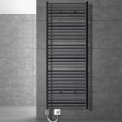 Sèche-Serviettes Mixte|Luxebath Radiateur Electrique Sahara 750x1800mm, Anthracite