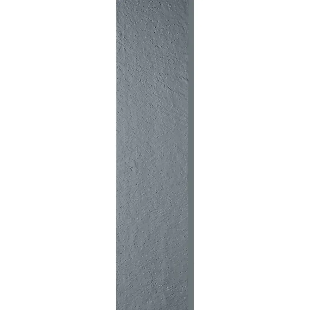 Onbath'S Radiateur electrique 800W vertical 180x40 cm resine aspect ardoise gris clair
