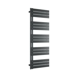 Bernstein Radiateur et sèche-serviettes design D16G gris anthracite, raccord gauche ou droite - 160x60cm, Sans kit de connexion