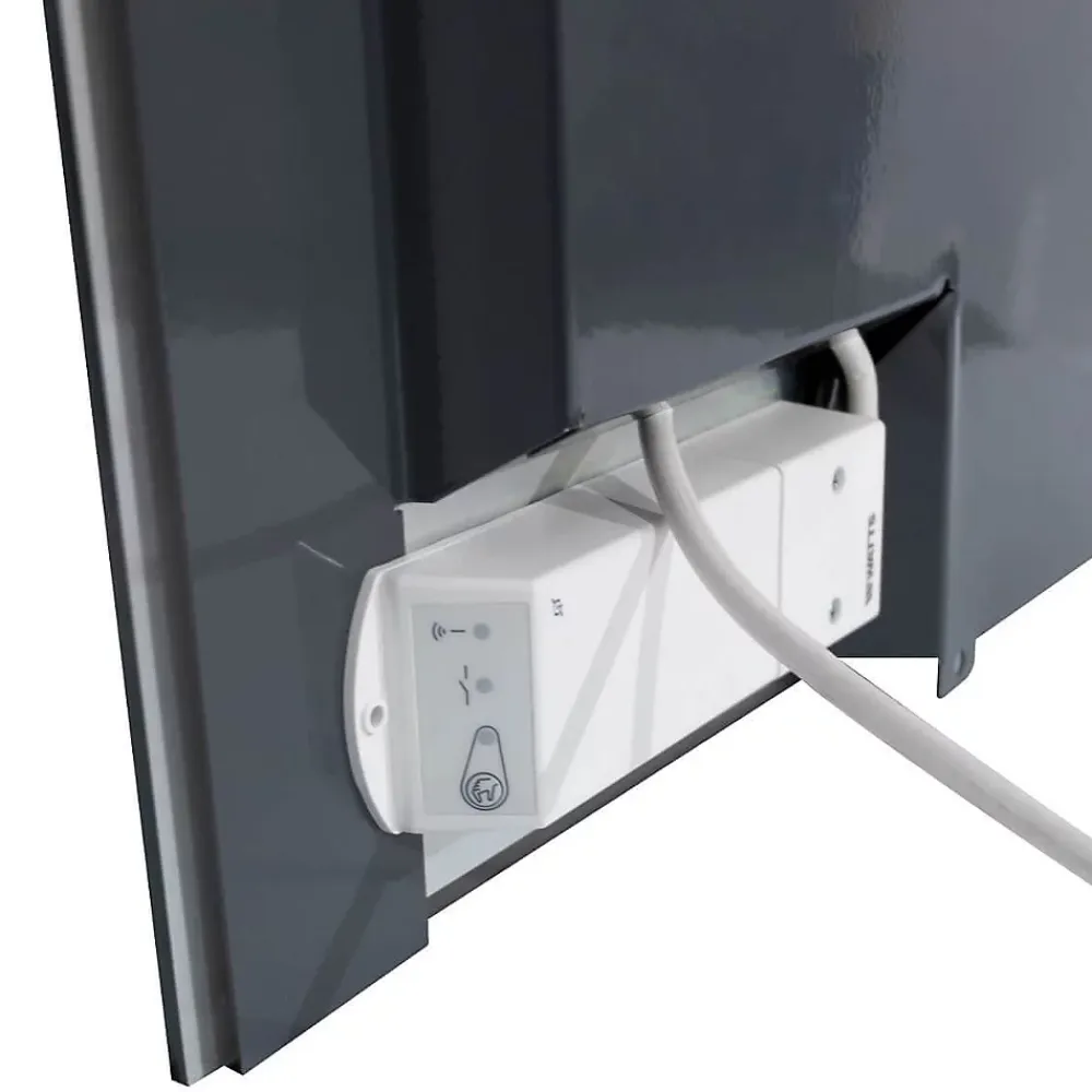 Ceanothe Radiateur électrique allure galets blancs 45x120 cm Fabriqué en France