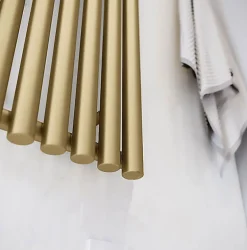 Sèche-Serviettes Électrique|Matisere Radiateur électrique doré de 1200mm de haut et 480mm de large - 800 Watt - ROL1200/480ROE1BRA