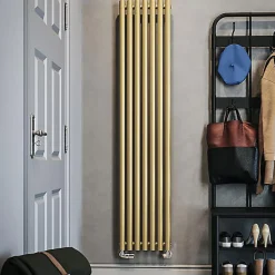 Matisere Radiateur mixte doré de 1200mm de haut et 260mm de large - 404 Watt - ROL1200/260ROV2BRA