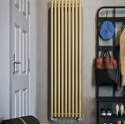 Matisere Radiateur mixte doré de 1200mm de haut et 260mm de large - 404 Watt - ROL1200/260ROV2BRA